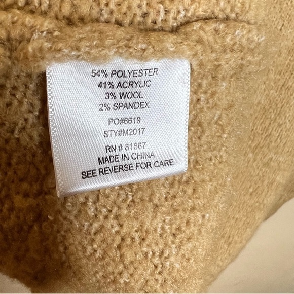 Olivia Sky Tan Zip Up Sweater - Picture 4 of 5